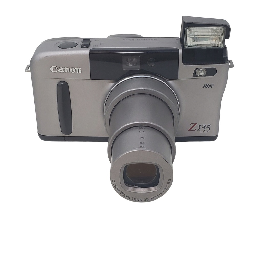 Canon Sure Shot Z135 Caption 35mm Point & Shoot Film Camera - Tested & Working